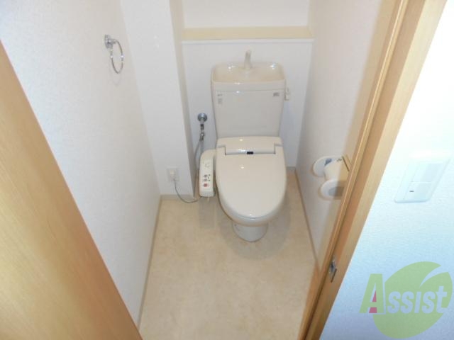 トイレ　落ち着いて用を足してください