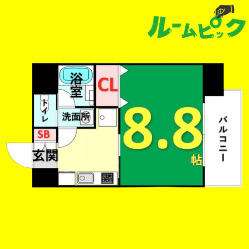 地下鉄東山線 池下駅 徒歩2分 12階建 築6年の間取り写真