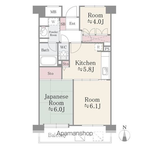 フレスコ川崎の間取り写真