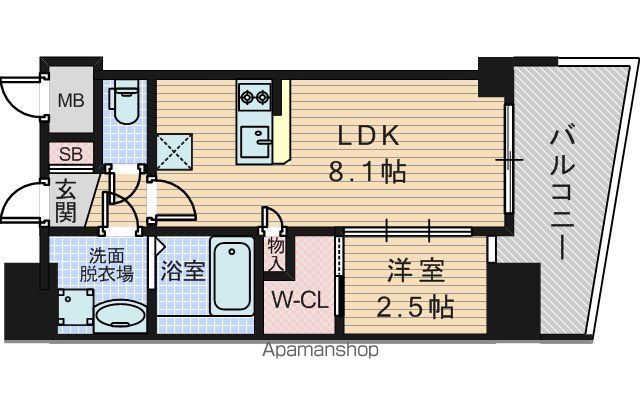 地下鉄御堂筋線 東三国駅 徒歩5分 14階建 築2年の間取り写真