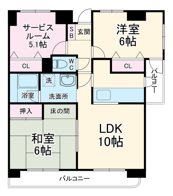 カールトンプラザ川崎の間取り写真