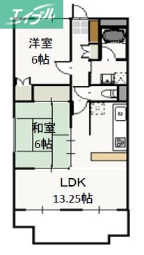 アヴェニューK&Kの間取り写真