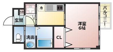 美章園メゾン寿の間取り写真