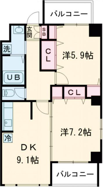 シャルテ堀切の間取り写真