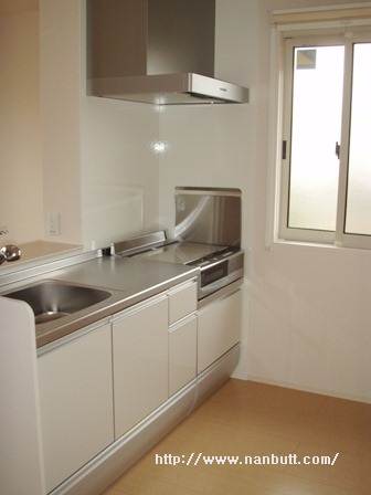 キッチン　IHクッキングヒーター付きカウンターキッチン／窓付き