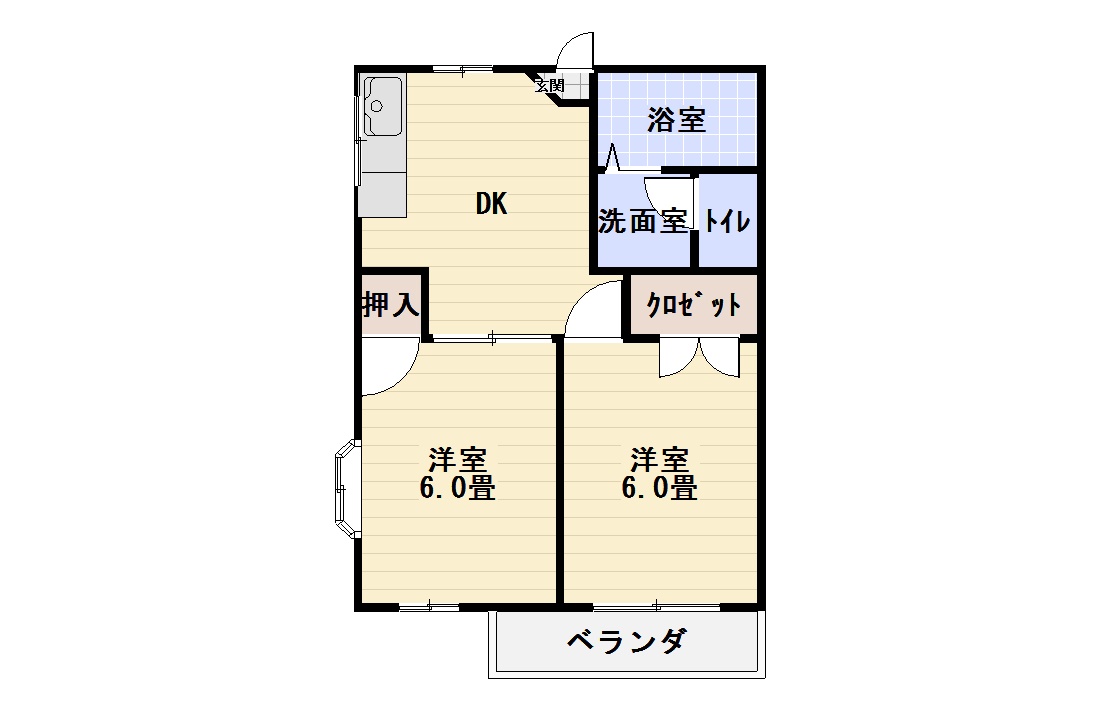 浦山ハイツの間取り