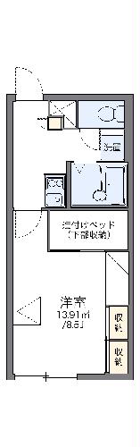 レオパレス美園フェニックスの間取り