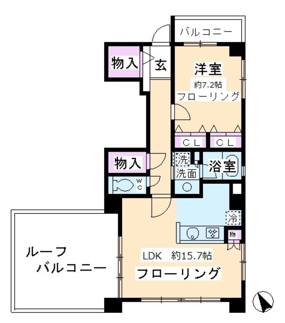 サンク　サヴール　青山の間取り