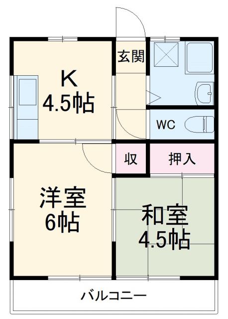 鈴木荘の間取り