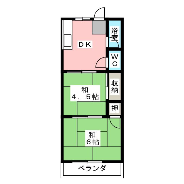 辰巳ハイツの間取り