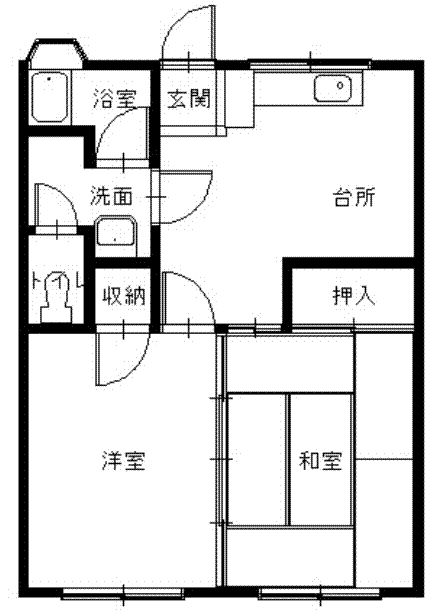 西彼杵郡長与町斉藤郷のマンションの間取り