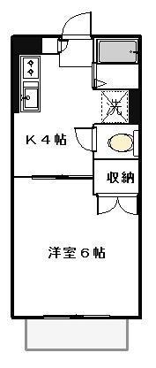 ハイツ文木Ｂの間取り