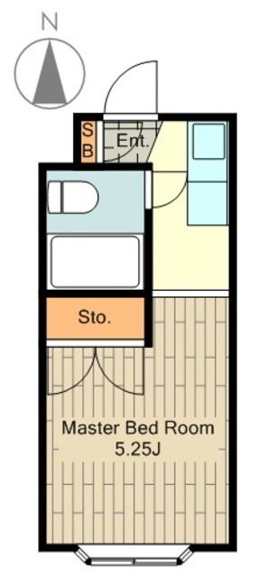 国立市谷保のマンションの間取り