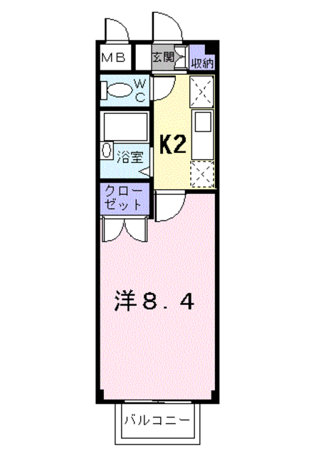 エスポワ－ルＡの間取り