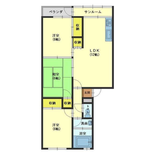 新庄マンションの間取り