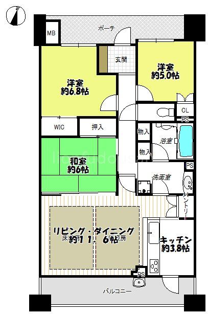 フォレストパーク豊中上野坂の間取り