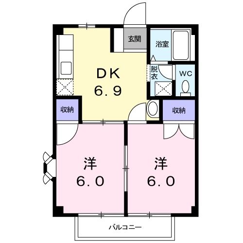 ニューシティシャンテの間取り