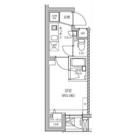 ベルシードステアー鶴見市場駅前の間取り