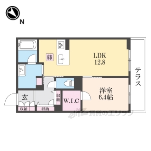 奈良市学園北のマンションの間取り