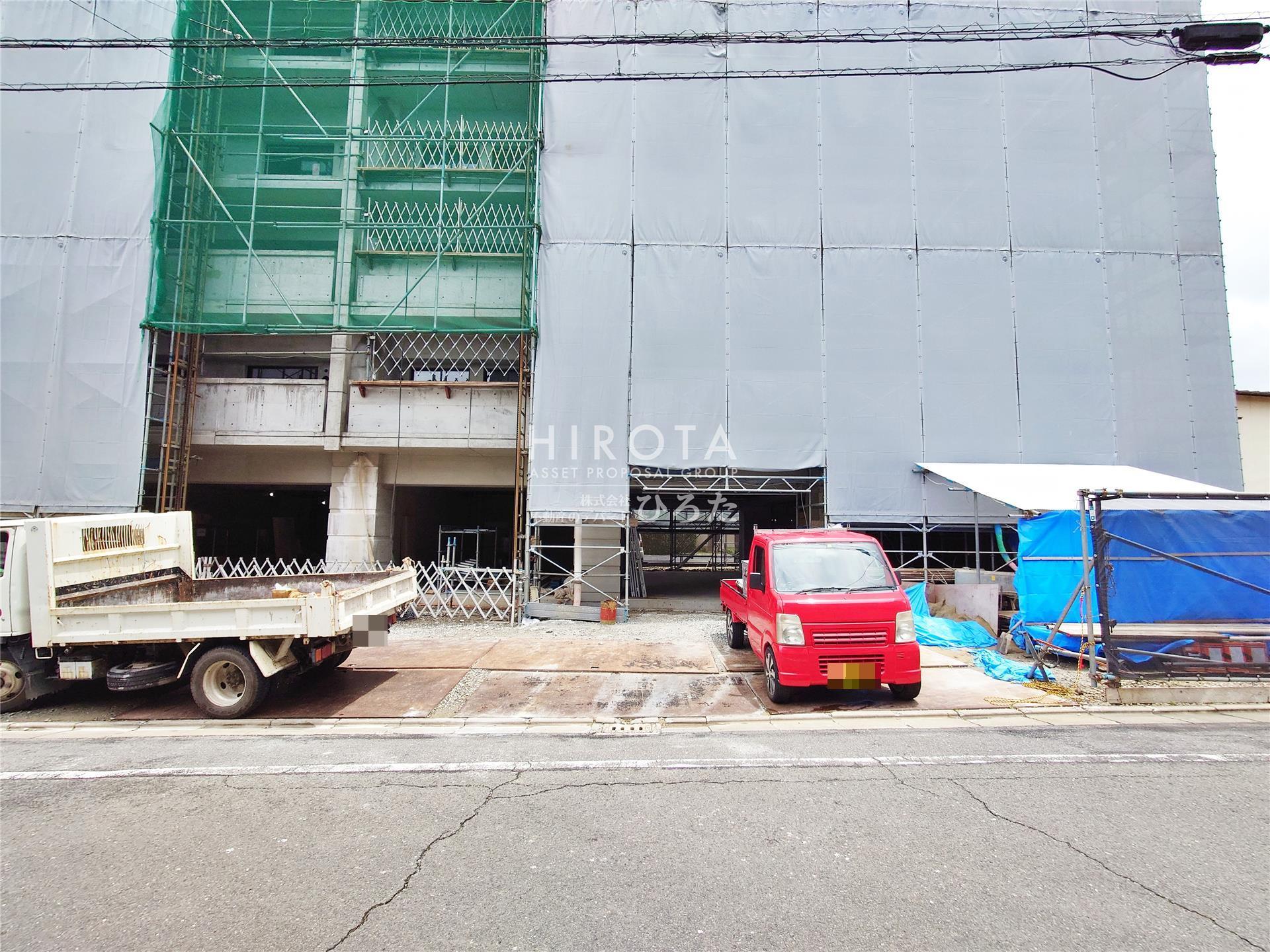 エントランス　建築工事中