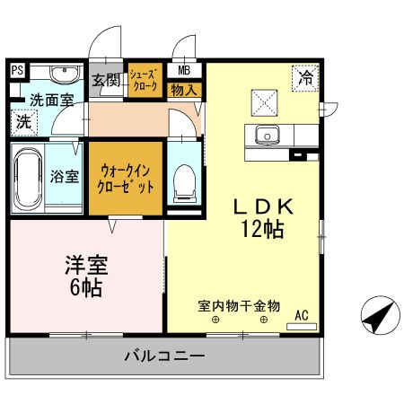 【オークスアレイ相模原中央の間取り】