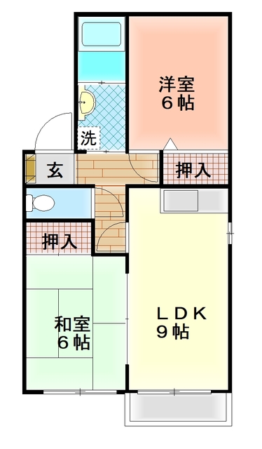 駿東郡清水町堂庭のアパートの間取り