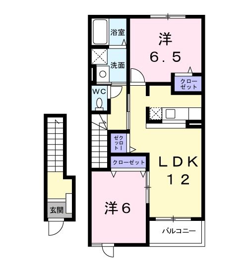 アンソレイエＡの間取り