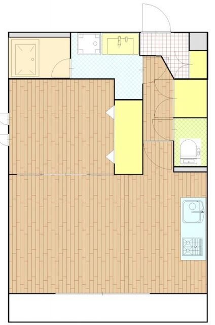 袋井市上山梨のマンションの間取り