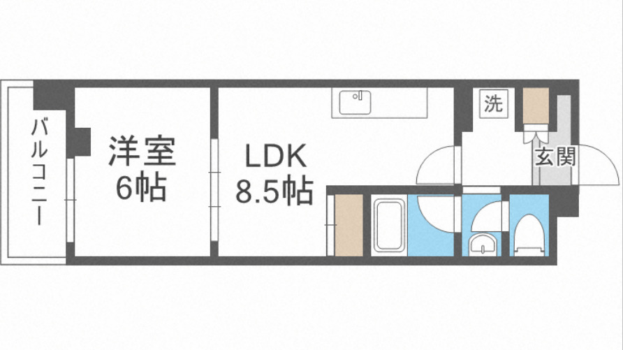 CITY SPIRE桜川Iの間取り