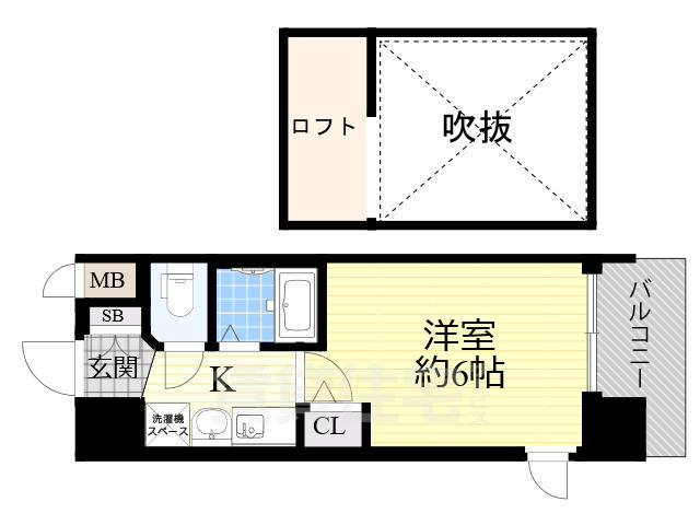 エステムコート難波WEST-SIDE大阪ドーム前の間取り