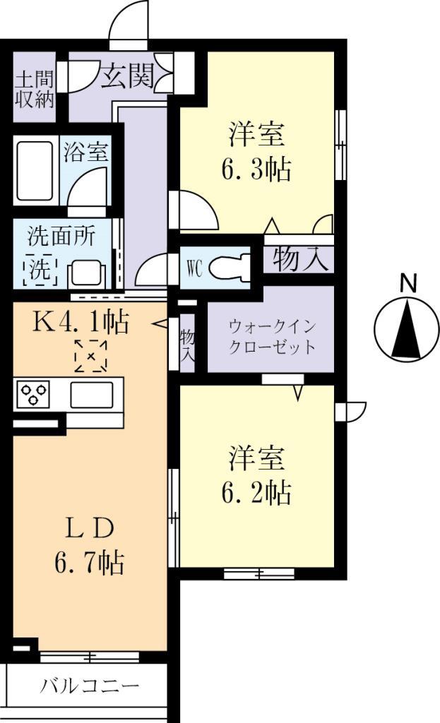 Sun Flower つくばの間取り