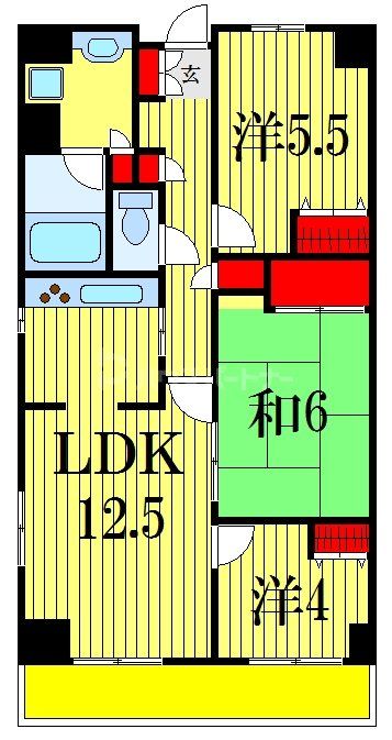 クレストヒル中野木の間取り