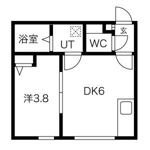 琴似ハウス・蒼の間取り