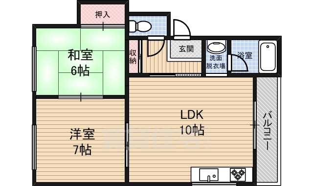 第3向和マンションの間取り