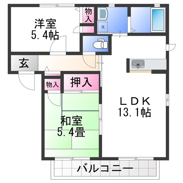 リバーサイド湯浅の間取り