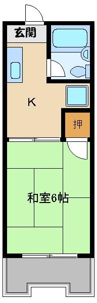 所沢市東町のマンションの間取り