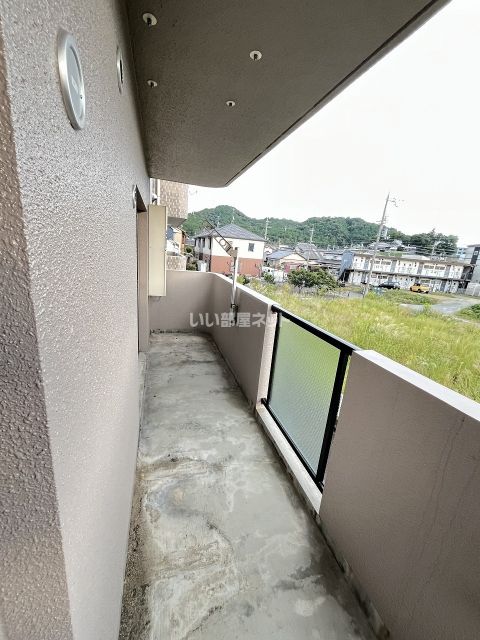 【福知山市石原のマンションのバルコニー】