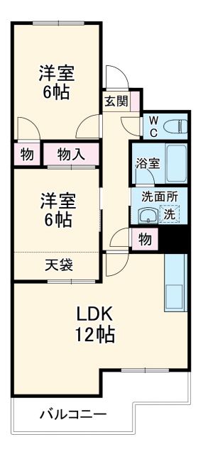 丹羽郡大口町下小口のマンションの間取り