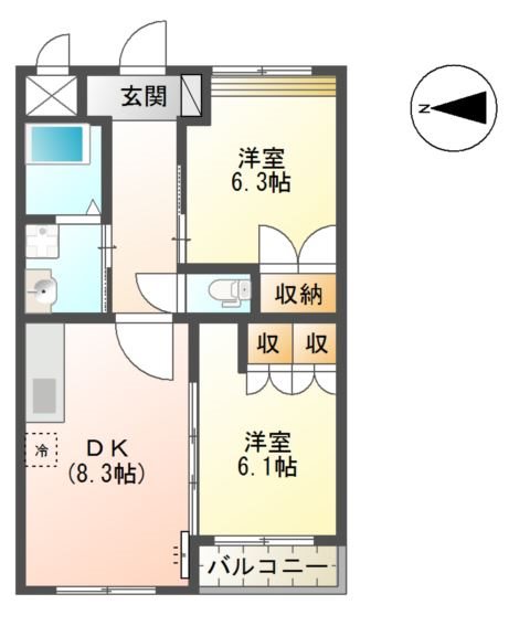 メルヴェールの間取り