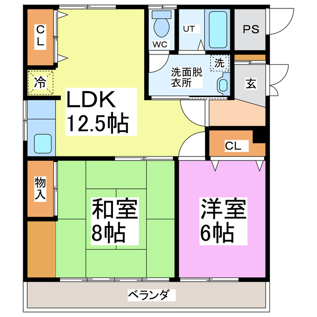 【竹田マンションの間取り】