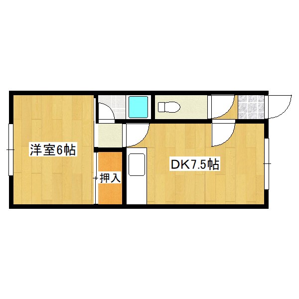 コーポ清見の間取り