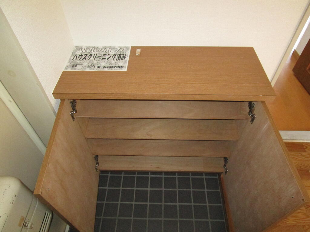 玄関　下駄箱付き（同物件他部屋画像）