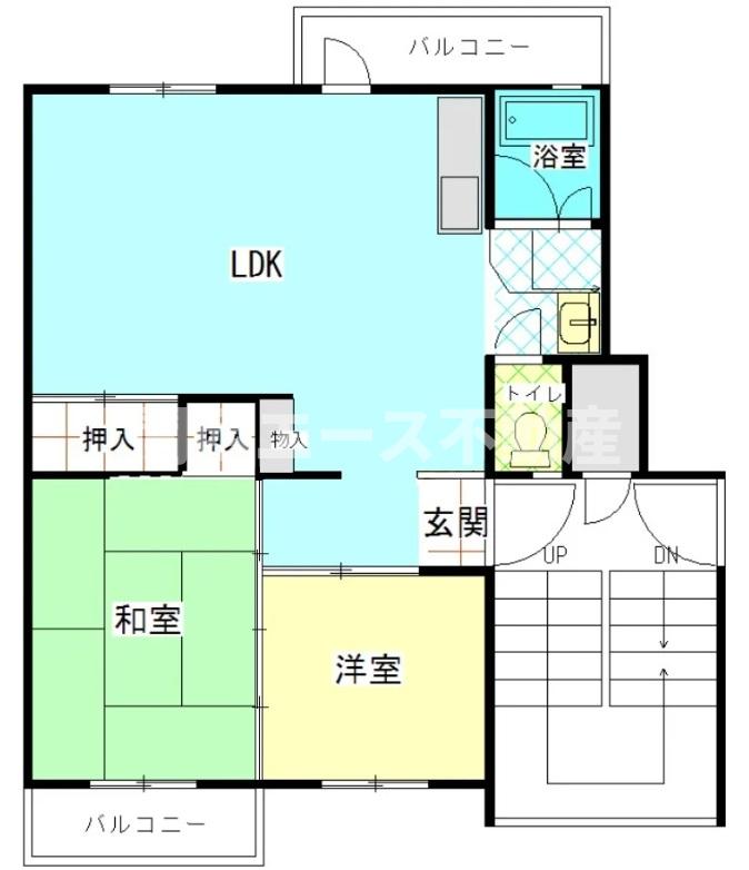 堺市南区庭代台のマンションの間取り