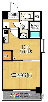 福岡市西区姪の浜のマンションの間取り