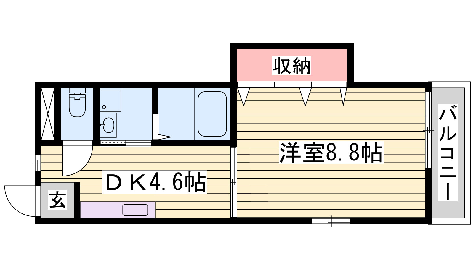 トラミッドビルの間取り