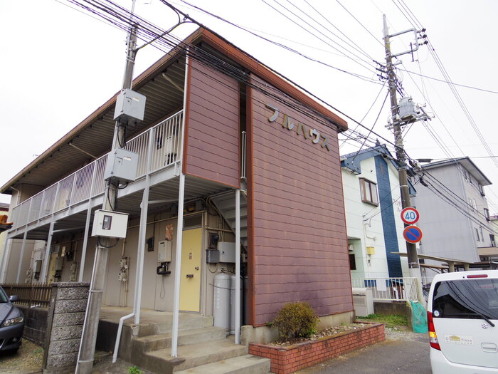 つくば市天久保のアパートの建物外観