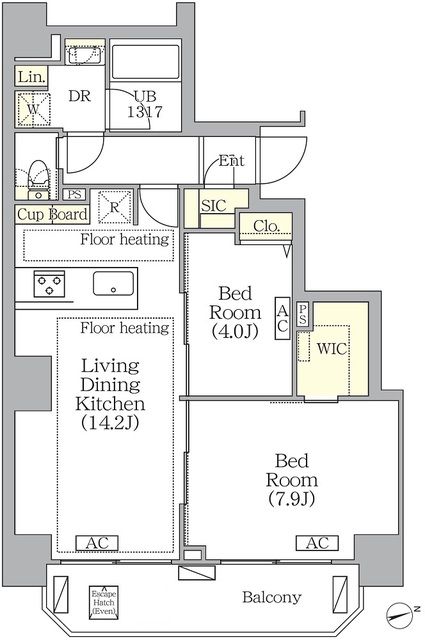 ＢＲＩＣＫ　ＲＥＳＩＤＥＮＣＥ　南青山の間取り