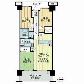 相模原市南区文京のマンションの間取り