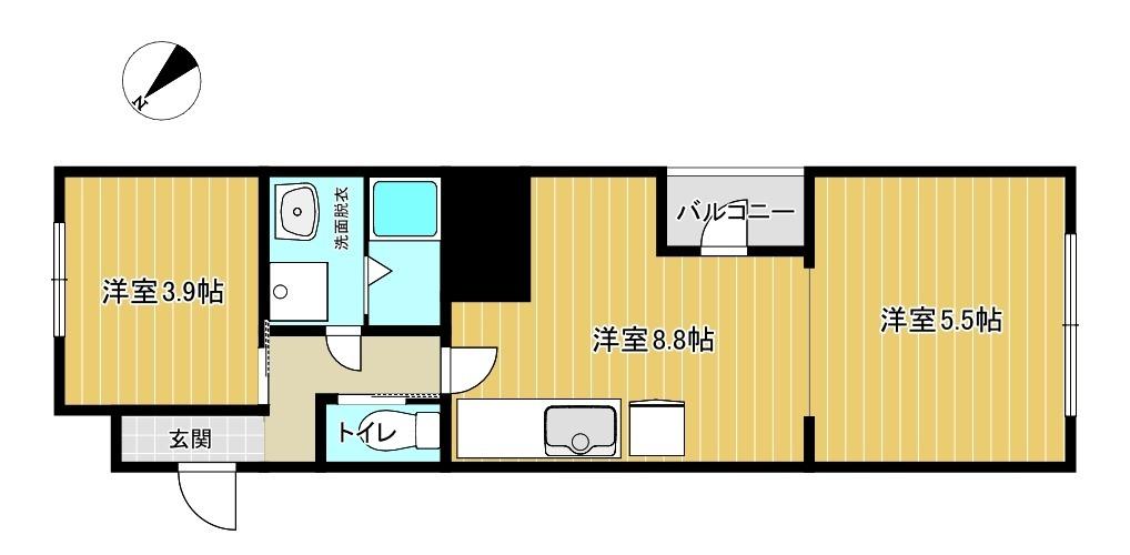 大田区田園調布のマンションの間取り