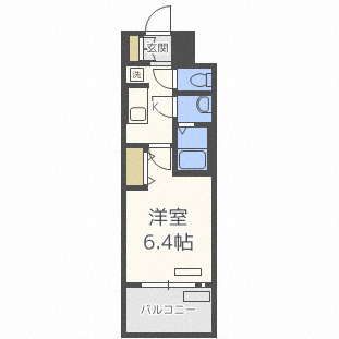 プレサンスOSAKADOMECITYビーツの間取り